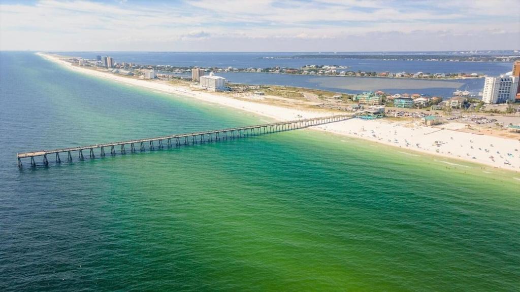 Ocean Front Penthouse Suite Panoramic Views Of Gulf,Pensacola Beach,Pier, & Bay Dış mekan fotoğraf